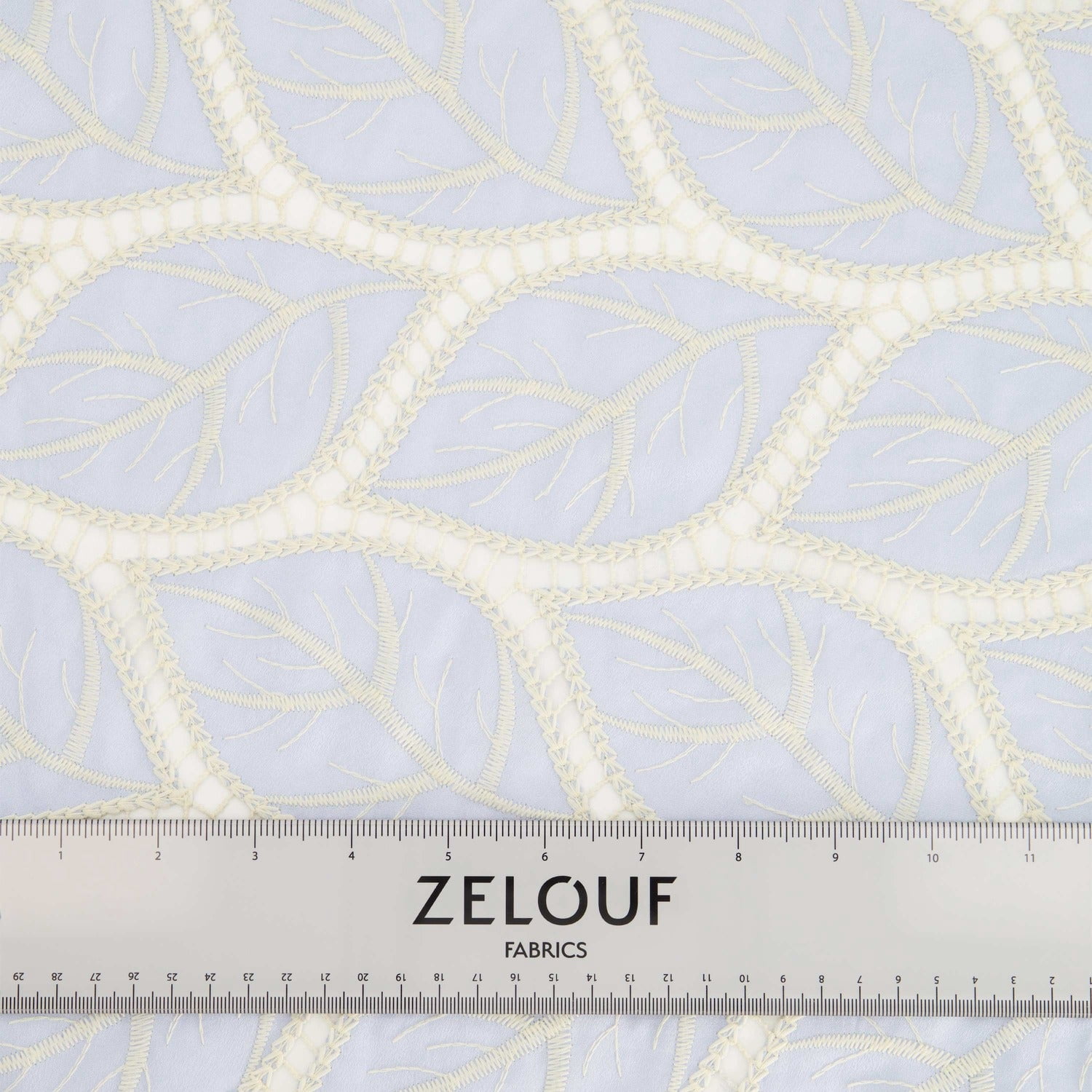 Zelouf Leaf Applique Embroidery  , Sewing, DIY, Crafts Fabric by the Yard, Peri, 7 Yard