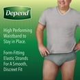 thumbnail image 4 of Depend Fit-Flex Adult Incontinence Underwear for Men, XXL Size, Grey, 44 Count (2 Packs of 22), 4 of 7