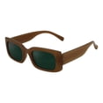 thumbnail image 2 of Lentes de Sol Basic Moderno Rectangular Café, 2 of 3