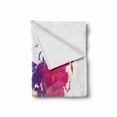 thumbnail image 2 of Map Soft Flannel Fleece Throw Blanket, Low Poly Style Illustration of World Map Mosaic with Graded Rainbow Colors, Cozy Plush for Indoor and Outdoor Use, 50" x 60", Multicolor, by Ambesonne, 2 of 6