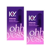 2 Pack K-Y Intense Pleasure Gel Lubricant  0.34 fl oz Each