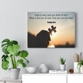 thumbnail image 5 of Scripture Walls Psalm 8:4 What is Man Bible Verse Canvas Christian Wall Art Ready to Hang Unframed, 5 of 9