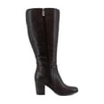 thumbnail image 6 of Naturalizer Kalina Wide Calf Women's Boots Wine Leather Size 9.5 M, 6 of 8