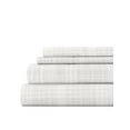 thumbnail image 6 of Comfort Canopy - 4 Piece Gray Thatch Patterned Microfiber Bed Sheets for Full Size Bedding, 6 of 11