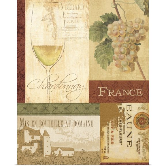Great BIG Canvas | Rolled Veronique Charron Poster Print entitled Wine Valley I