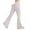 Silver, variant on Flare Leggings Crossover Yoga Pants with Tummy Control High-Waisted and Wide Leg (Silver, XL)