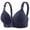 Navy, variant on Bras Women Front Closure Bra Adjustable Straps Full Coverage Bra Wireless Bra Everyday Bra Support Bras for Women