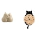 thumbnail image 1 of Soporte para libros con forma de pera abrazada, sujetalibros de cerámica, fina artesanía, adorno para estantería, regalo maravilloso, reloj de pared d, 1 of 8