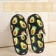 thumbnail image 2 of Balery Flowers Avocado Pantuflas de Casa de Felpa Silenciosas con Diseño Estampado, Zapatillas Cómodas Antideslizantes de Algodón para Interior-Large, 2 of 8