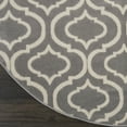 thumbnail image 5 of Nourison Jubilant Modern Moroccan Grey 5'3" x ROUND Area Rug, (5' Round), 5 of 9