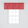 thumbnail image 2 of Ambesonne Retro Window Valance, Polka Dots Circular Forms, 54" X 18", Vermilion, 2 of 3