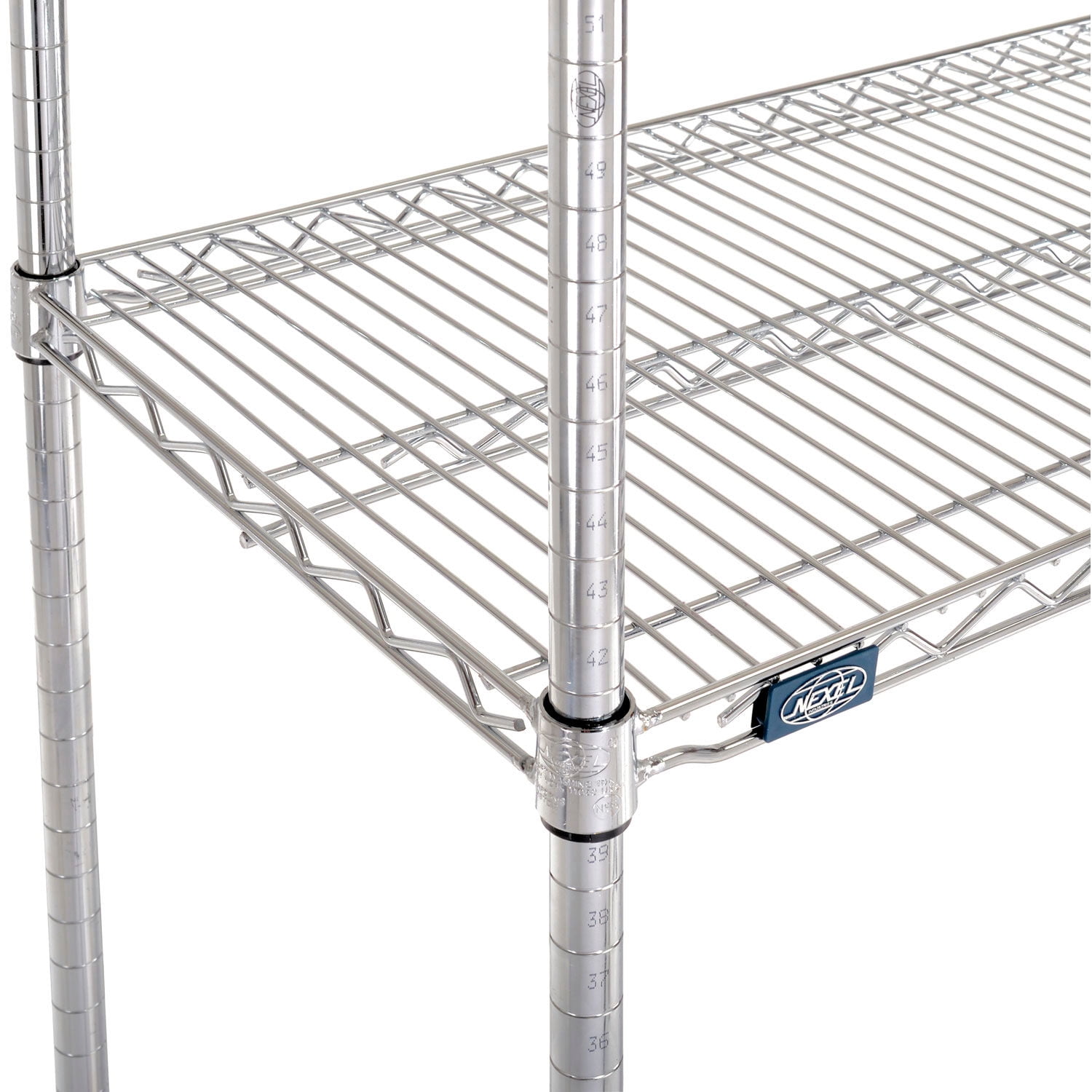 Global Industrial Chrome Wire Shelving, 60"W X 18"D x 54"H