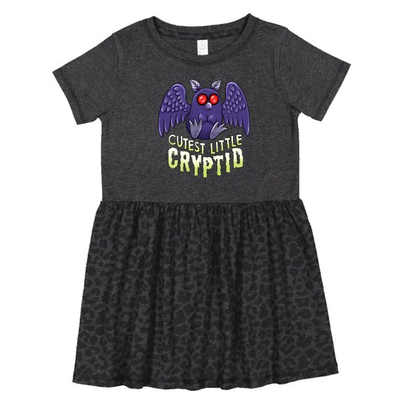Inktastic Cutest Little Cryptid Mothman Girls Toddler Dress