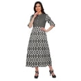 thumbnail image 2 of Moomaya Printed Kurta Summer Wear Ladies Kurti Front Slit Tunic Tops Women, 2 of 5