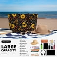 thumbnail image 5 of Balery Fall Sunflowers Leaves Beach Travel Bag - Water-Resistant, Large Capacity Lightweight Tote with 7 Pockets for Women and Men - Perfect for Beach, Pool, Gym, and Travel, 5 of 7