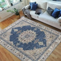 HR-Traditional Rugs/Luxury Livingroom/Fashion Home Oriental|Persian Vintage Area Rugs-Blue/Multi (5'x7')