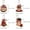 A-MIX -8PCS, variant on Dalrosia 8PCS Rustic Christmas Tree Ornaments for Christmas Tree,Burlap Christmas Ornaments with Trendy Red and Green Plaid Tartan for Holiday Party Decor