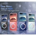thumbnail image 2 of YINLAI Samsung Z Flip7 Case with Glitter Compatible with Mag-Safe 6.9",Shockproof Cute Colorful Women Girly Protective Case for Samsung Z Flip7,Clear, 2 of 7