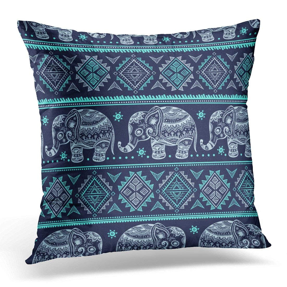 Download Arhome Animal Vintage Graphic Lotus Ethnic Elephant African Tribal Coloring Book Prints Arabesque Pillow Case Pillow Cover 20x20 Inch Walmart Com Walmart Com