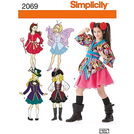 Simplicity Girl's Costumes Patterns, 1 Each - Walmart.com