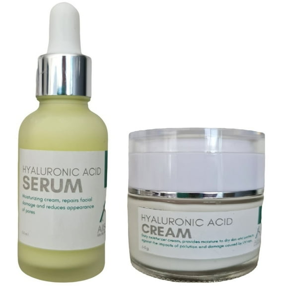 KIT SUERO Y CREMA CON ÁCIDO HIALURÓNICO MARCA ALLSKIN AllSkin Crema y suero con ácido hialurónico