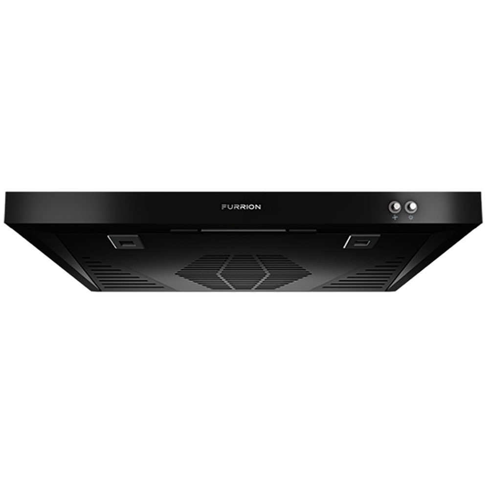 Lippert 732497 12V Ventless Range Hood with Charcoal Filter Black