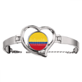 thumbnail image 1 of Nombre de la bandera de país de Colombia Pulsera pulsera de joyería en forma de corazón Unbranded M, 1 of 3