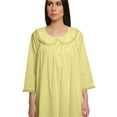 thumbnail image 3 of Moomaya WoMen's Solid Cotton Nursing Nightwear Long Sleeve Sleepwear Dress, 3 of 6
