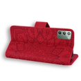thumbnail image 6 of Mantto Cases for Samsung Galaxy Note 20 - 6.7 inch Magnetic Wallet Case for Women Card Holder Flip Cover Embossed Mandala Flower Kickstand PU Leather Magnetic Folio with Strap, Red, 6 of 8