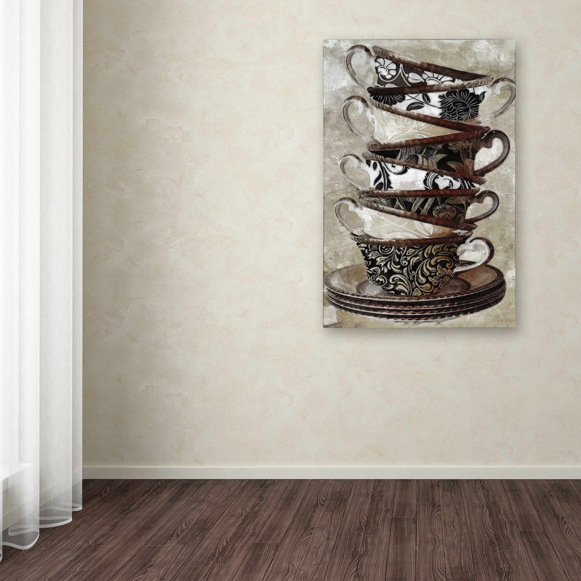 Trademark Fine Art "Afternoon Tea I" Canvas Art by Color Bakery