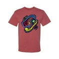 thumbnail image 2 of Wild Bobby, Colorful Sneakers Chucks Streetwear Men's Graphic T-Shirt, Vintage Heather Red, X-Large, 2 of 3