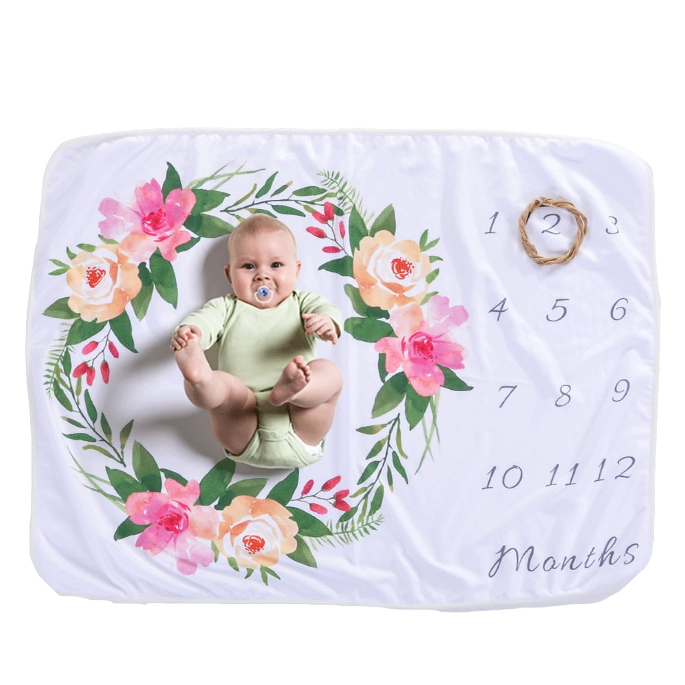 Floral Deer Horn Baby Monthly Milestone Blanket Nigeria Ubuy
