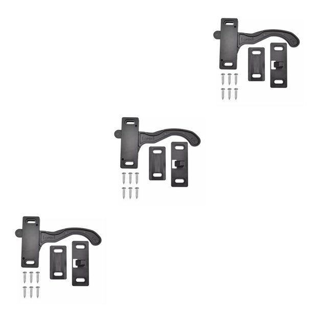Wosthever RV Screen Door Plastic Right Handle Cargo Replacement Camper Screws Accessories Parts Universal Set Trailer Hand Type1