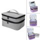 thumbnail image 5 of Estuche de transporte para de uñas, contenedor de divisores suaves y duraderos (15ml/0,5 fl), caja organizadora de uñas para lápiz labial Gris Sunnimix Estuche de transporte de esmalte de uñas, 5 of 7