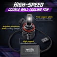 thumbnail image 2 of Jenavia H11 LED Headlight Bulb for Low Beam High Beam 18000lm,Cool White 6500K Pack of 2, 2 of 6