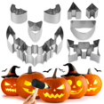 thumbnail image 4 of 10 pcs 10/6 Uds. Plantillas para tallar calabazas de Halloween herramientas profesionales para tallar calabazas, 4 of 5