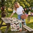 thumbnail image 5 of AYktou Patriotic Table Runners, 72×13 Inch 4th of July Tablecloth 250th Anniversary Independence Day Red White Blue Linen Table Covers Holiday Table Cloths for Party Wedding Home Dining Table Decor, 5 of 7