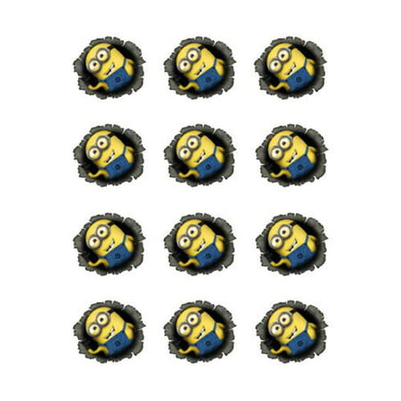 Despicable Me Minion edible party cupcake toppers decoration birthday