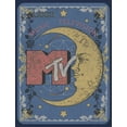 thumbnail image 2 of Men's MTV Moon Line Drawing Logo  Graphic Tee Navy Blue Heather 3X Large, 2 of 4