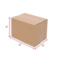 thumbnail image 6 of 100 Corrugated Paper Boxes 6x4x4"（15.2*10*10cm）Yellow, 6 of 7