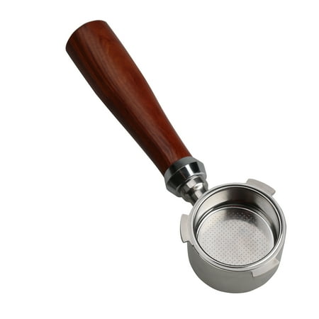 

51Mm Bottomless Portafilter Coffee Bottomless Compatible With Delonghi Espresso Machine Ec680 And Ec685 Rosewood Handle (Filter Basket Included)