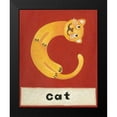 thumbnail image 2 of Zarris, Chariklia 20x24 Black Modern Framed Museum Art Print Titled - C is for Cat, 2 of 5