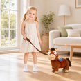 thumbnail image 5 of Student Plush Toys, Stuffed Animal, Plush Pony Toys, Plush Horse Toys for Girls, 16 Inch Soft Horse Toys with Stuffed Pony with Saddle, Gentle Non-Irritating Fabric, Kids -Safe, 5 of 6