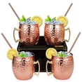 thumbnail image 3 of 530ml Rose Gold Hammered Cup, 3 of 14