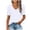 *White, variant on Women Summer V Neck Puff Short Sleeve T Shirts,Fashion Dressy Casual Tunic Loose Fit Blouses White,Womens Plus XXL