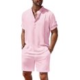 thumbnail image 2 of COOFANDY Men's Knit Polo Shirt Short Sleeve Vintage Golf Shirt Lightweight Classic Fit Shirts, 2 of 7
