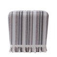 thumbnail image 3 of Colleen Tasseled Accent Ottoman Grey Striped, 3 of 8