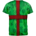 thumbnail image 2 of Green Christmas Present Costume All Over Adult T-Shirt - Large, 2 of 2