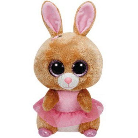 Ty Beanie Boos -  BUDDY Twinkle Toes the Bunny (Glittery Eyes) (Medium size 9") Plush