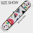 thumbnail image 3 of Yayeee Double Oven Mitt Kitchen Heat Resistant Baking 35" x7" Quilted Glove, Black Retro Pattern, 3 of 6